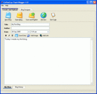 CoffeeCup Flash Blogger screenshot